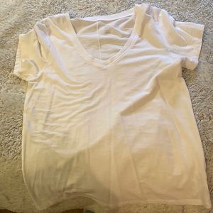 Aerie real soft white tee